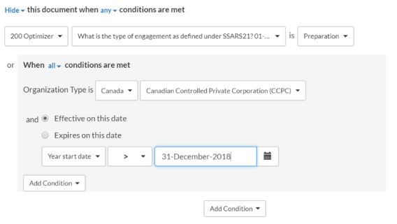 Visibility settings that make a document not visible